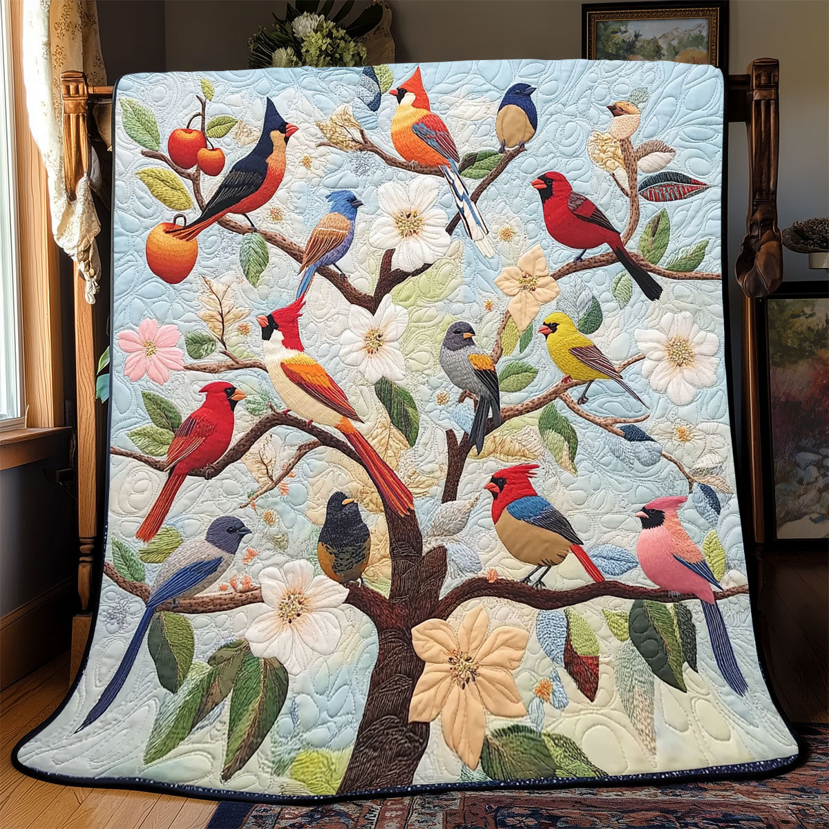 Bird Tree WX2401002CL Quilt