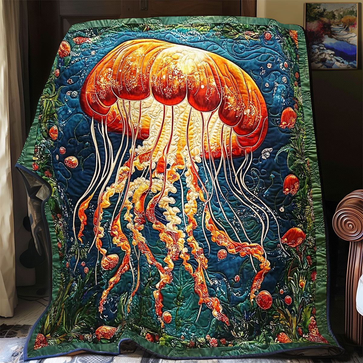 Fire Jellyfish WY1401032CL Quilt