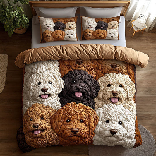 Family Joy Golden Doodle WN1511040CL Duvet Cover Set