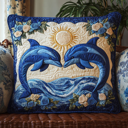 Sunshine Ocean Dolphin CW0701111CL Quilt Pillow Case