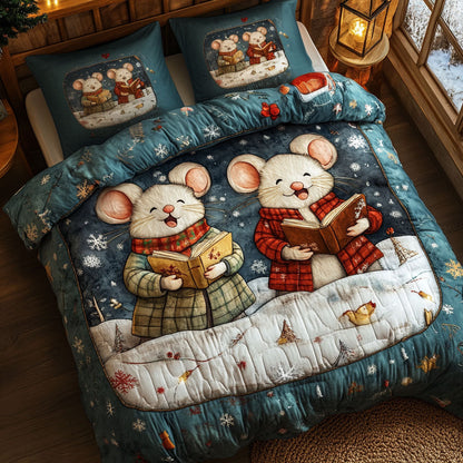 Christmas Candle Mouse WN1311013CL Duvet Cover Set