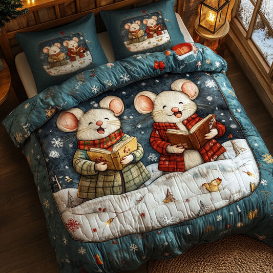 Christmas Candle Mouse WN1311013CL Duvet Cover Set