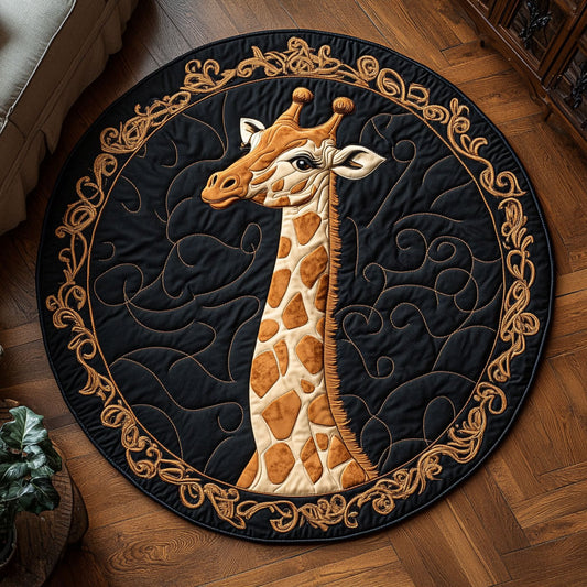 Regal Giraffe CW2907052CL Quilted Round Mat