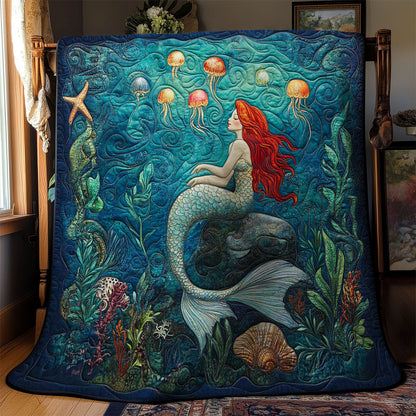 Sea Whisper Mermaid WN2203085CL Quilt