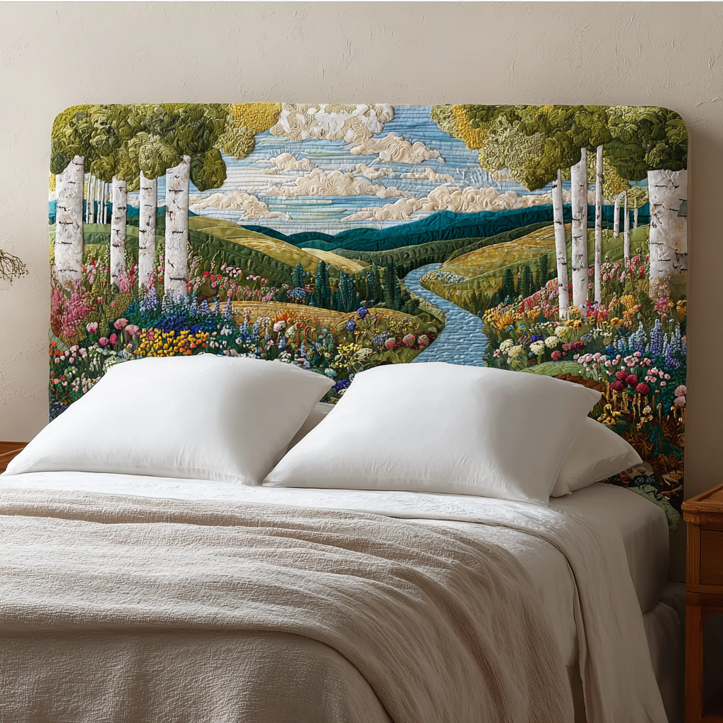 Lush Meadow XR2312026CL Quilted Headboard Slipcover