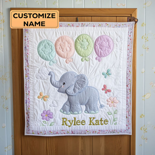 Little Bubbles WJ1107006CL Personalized Baby Quilt
