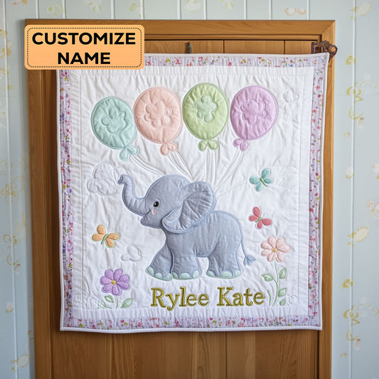 Little Bubbles WJ1107006CL Personalized Baby Quilt