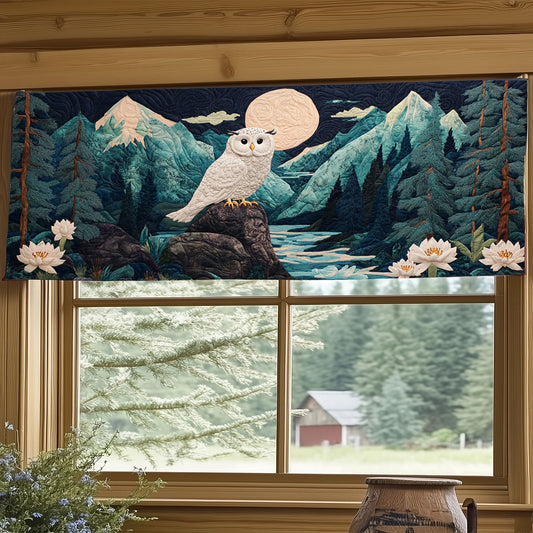 Mystical Moonlit Owl WJ2404039CL Quilted Valance