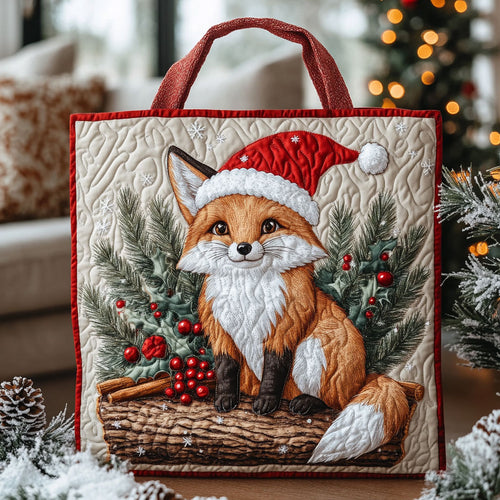 Christmas Fox LT2411023CL Quilted Tote Bag