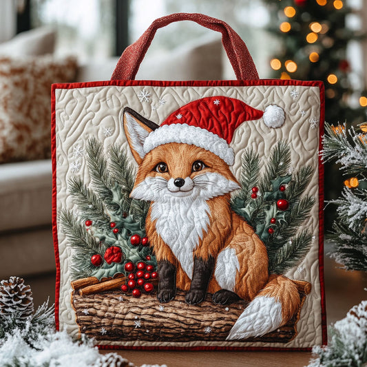 Christmas Fox LT2411023CL Quilted Tote Bag