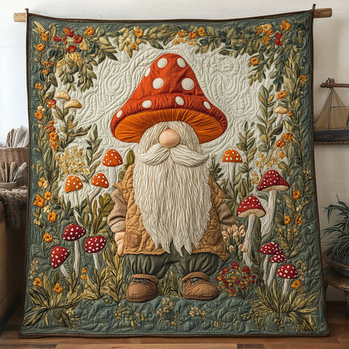 Gnome And Mushrooms WN1507031CL Quilt