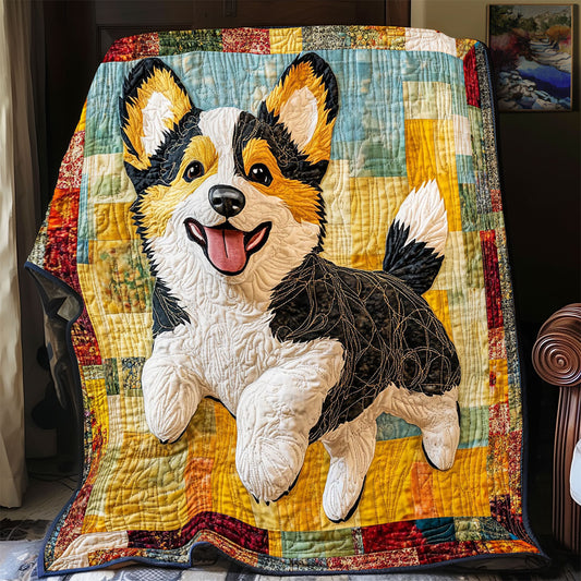 Corgi Patchwork CP0707051CL Quilt