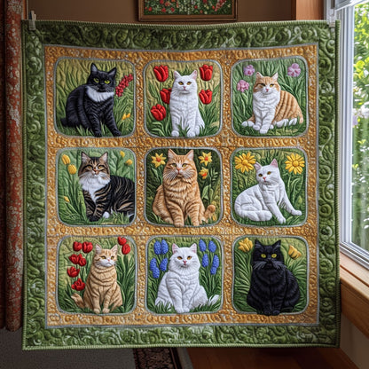 Botanical Cats LT0611008CL Quilt