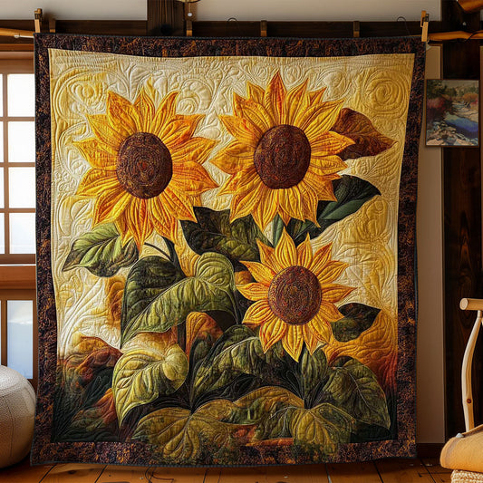 Golden Sunflower WN1703054CL Quilt
