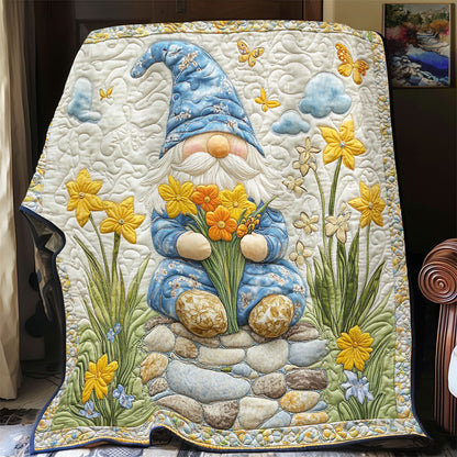 Gnome In Garden WY1302026CL Quilt