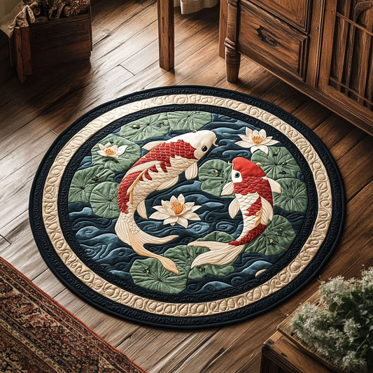 Tranquil Currents CP1808107CL Quilted Round Mat