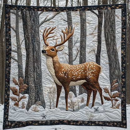 Deer Snowy Forest LT1509040CL Quilt