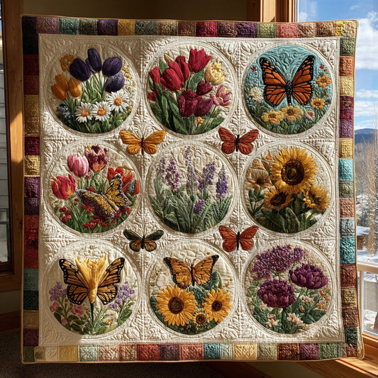 Butterfly Blossom Glow CW1108060CL Quilt