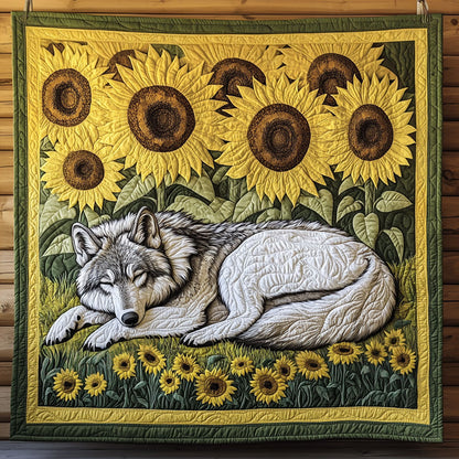 Wolf With Sunflower LT1509060CL Quilt