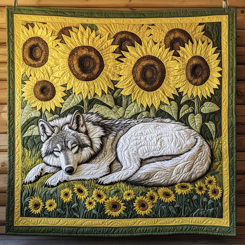 Wolf With Sunflower LT1509060CL Quilt