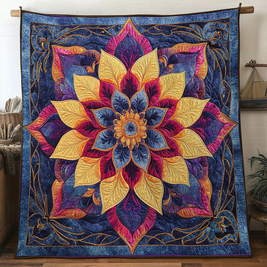 Deep Bloom Mandala WN1705019CL Quilt
