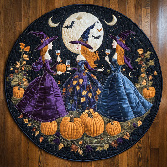 Enchanted Witch Circle WN15080021CL Quilted Round Mat