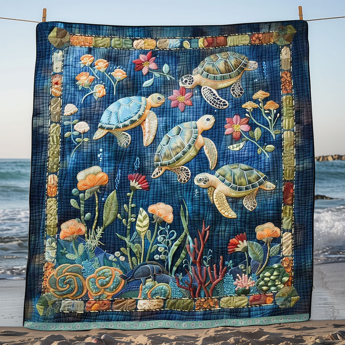 Sea Turtle WJ1909019CL Quilt