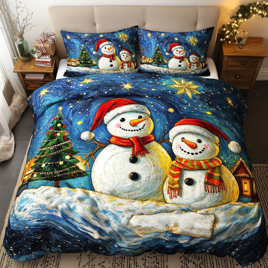 Cozy Sky Snowman WN0511019CL Duvet Cover Set