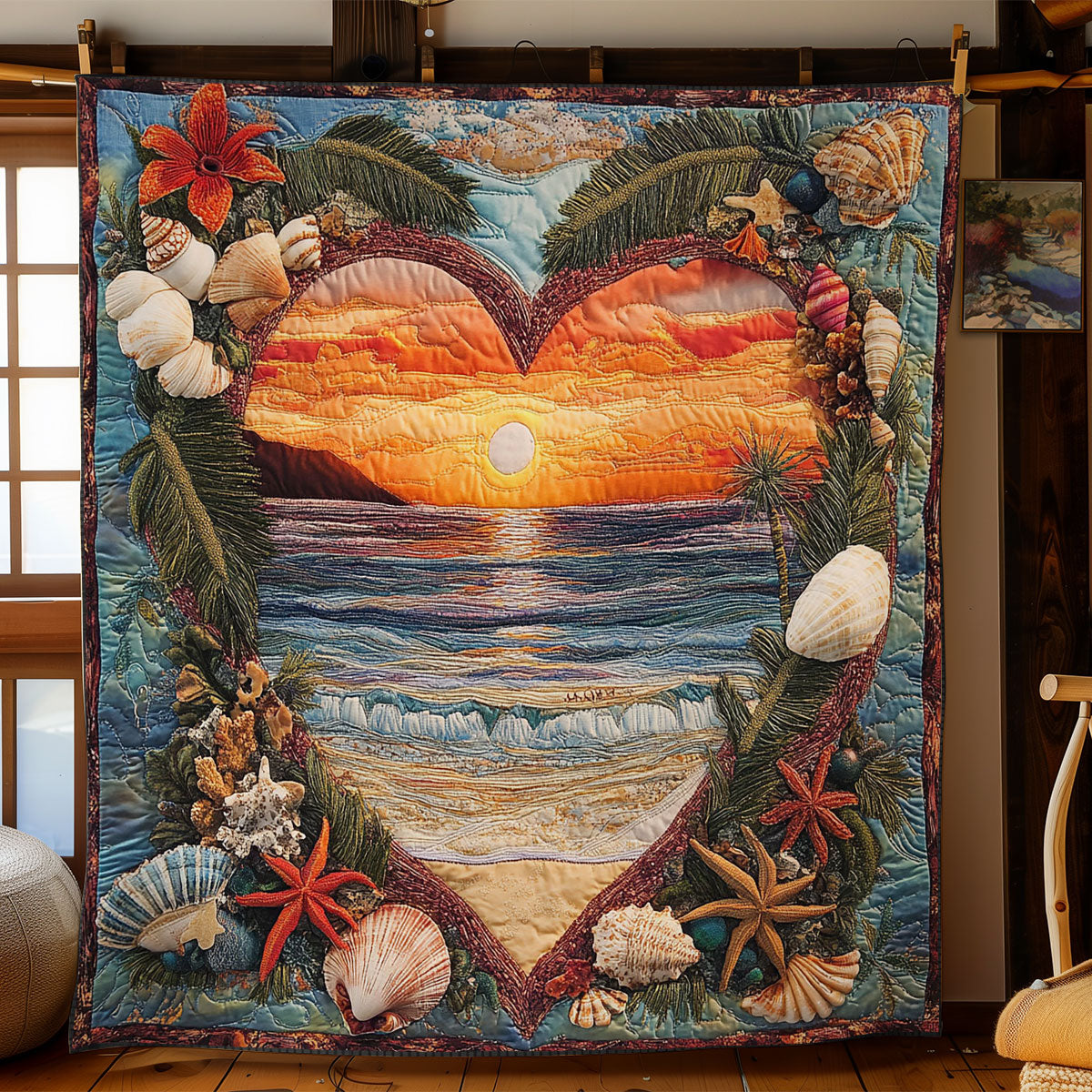 Seashell Sunset WN0307037CL Quilt
