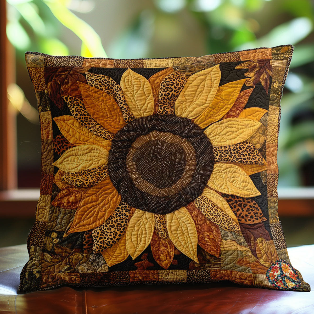 Cheetah Sunflower WN2111056CL Quilt Pillow Case