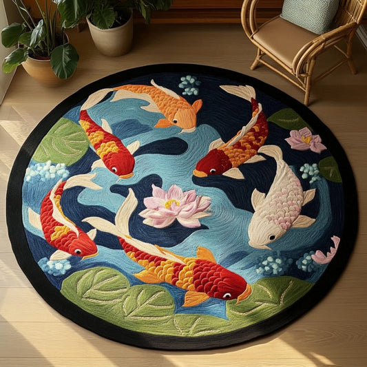 Love Koi XR1709010CL Quilted Round Mat