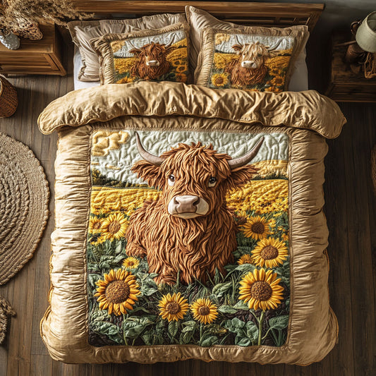 Fluffy In The Sunflowers WY0304047CLDuvet Cover Set