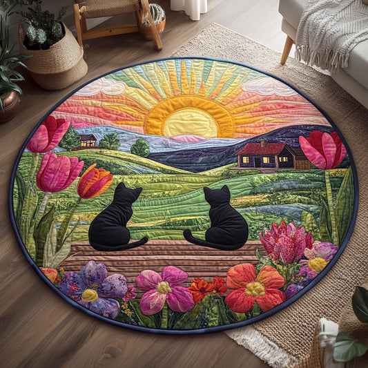 Whiskered Hill WJ3107048CL Quilted Round Mat
