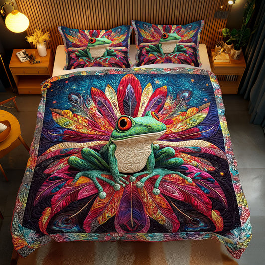 Frog In Flower WY2612057CL Duvet Cover Set