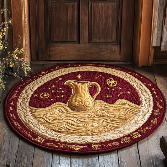 Ecliptic Waters CP1707048CL Quilted Round Mat