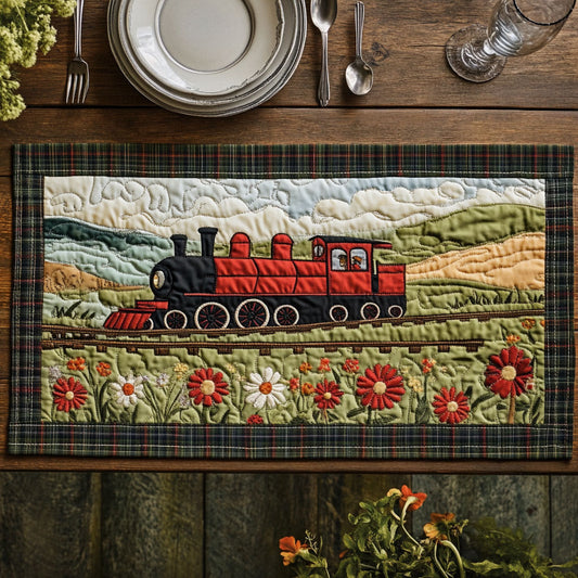Throught Flower Garden CP2705031CL Quilted Table Runner