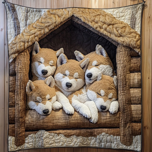 Snuggle Shiba CP1606026CL Quilt