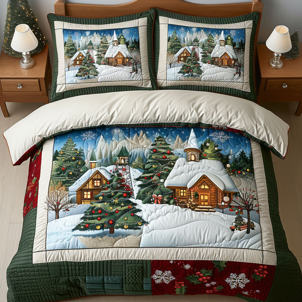 Dream Christmas Village CW2510066CL Duvet Cover Set