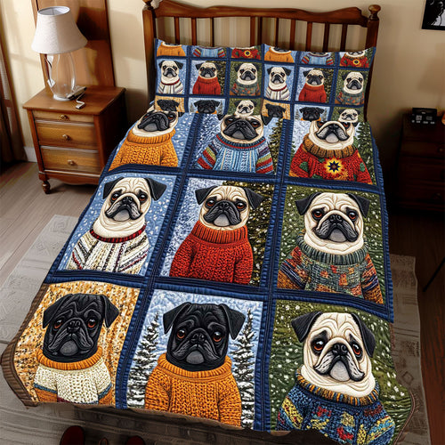 Warmy Day Pug WP2211036CL Duvet Cover Set