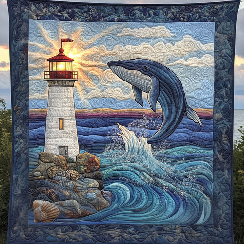 Lighthouse Whale LT1809043CL Quilt
