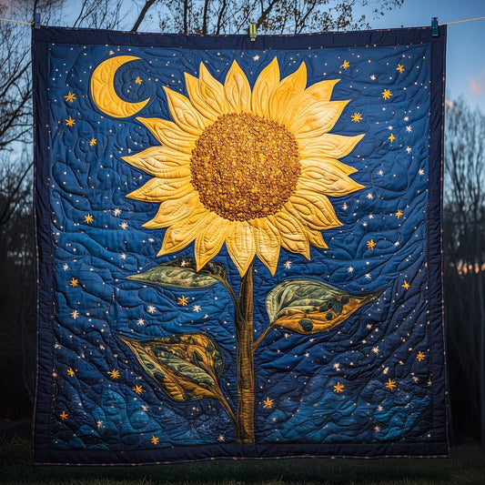 Sunflower Under Cosmic Sky LT2409013CL Quilt