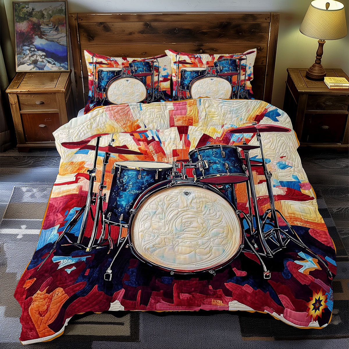 Music Drum WY0212060CL Duvet Cover Set