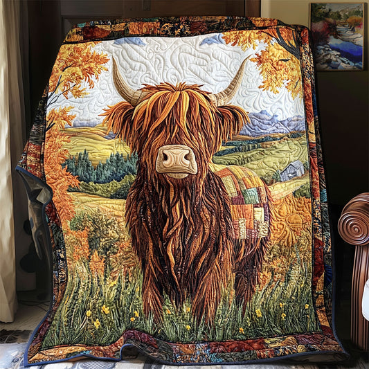 Highland Cow WX2401026CL Quilt