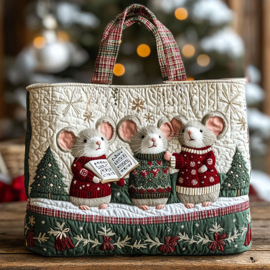 Holiday Light Mouse WN1311053CL Quilted Tote Bag