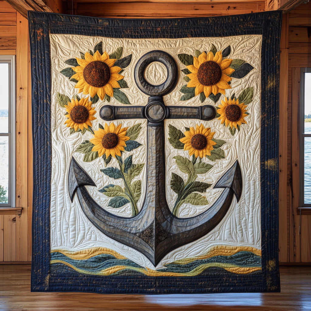 Sunflower Anchor CW2409058CL Quilt