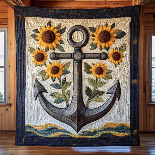 Sunflower Anchor CW2409058CL Quilt