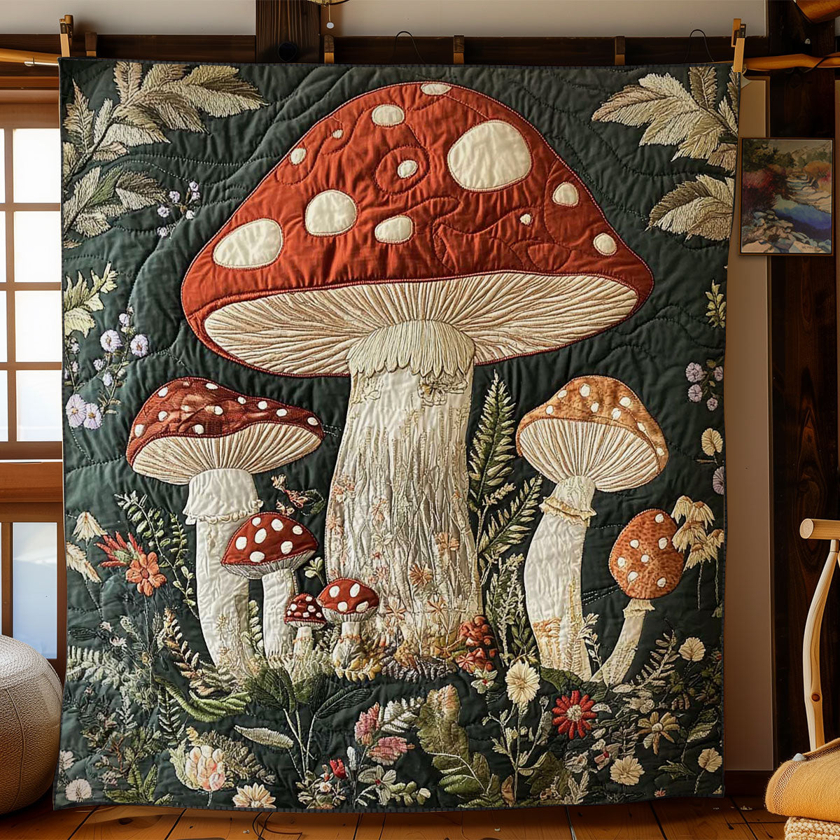 Mushroom Dreams WN2403069CL Quilt