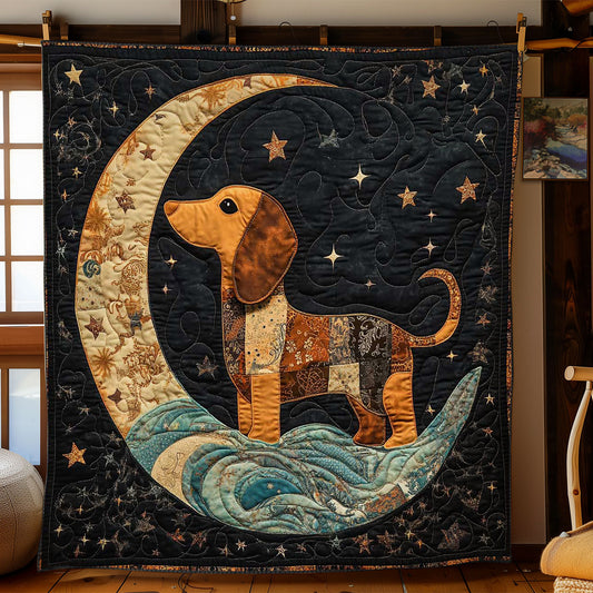 Dachshund’s Lunar Journey WN0601043CL Quilt