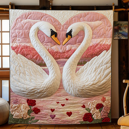 Swan In Love WJ1701024CL Quilt