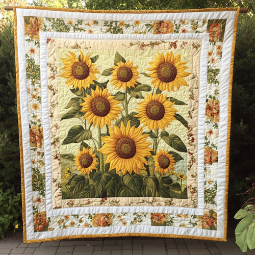 Golden Petals CP1001046CL Quilt